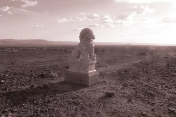Papier Peint photo Route 66 Route 66, Statue dans le désert, Arizona