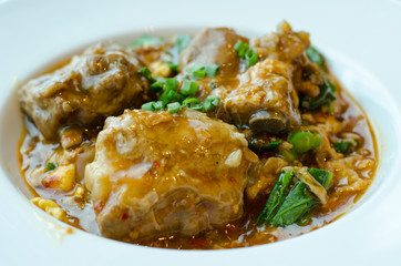 pork ribs braised with soy sauce