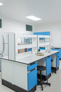 Science modern lab interior architecture.
