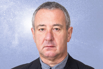 Tense Men Portrait