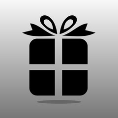 vector icon gift with bow