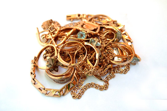 pile of gold jewelry