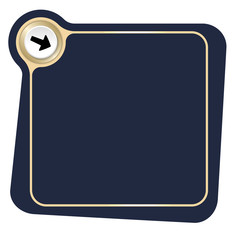 Flat frame for your text and arrow