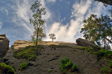 landscape / Landscapes rocks in a natural park made in HDR photography
