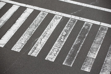 zebra traffic walk way