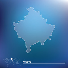 Map of Kosovo