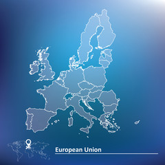 Map of European Union 2015