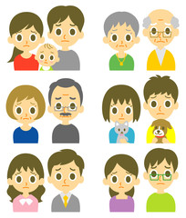 色々な夫婦　困り顔