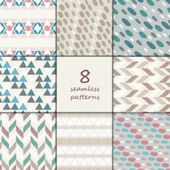 seamless hand drawn patterns