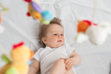 Fototapeta premium baby boy portrait 