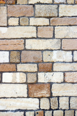 Background of stone wall texture photo