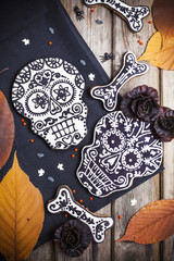 Skull cookies for Halloween