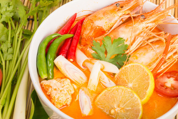 Tom Yum Goong, Thai hot spicy soup shrimp