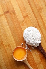 Eggs and flour