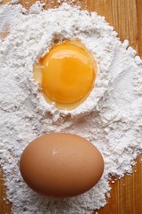 Eggs and flour