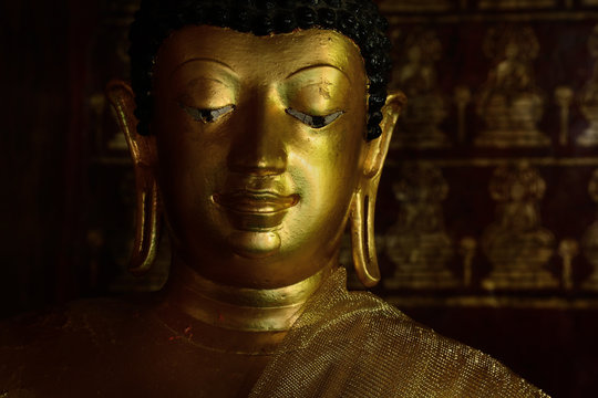Golden Buddhist state in Chiangmai Thailand