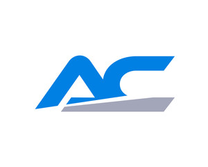 Fototapeta AC Letter Logo modern obraz