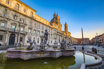 Naklejka na ściany i meble Piazza Navona - Rome - Italy