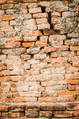 Old brick wall texture background