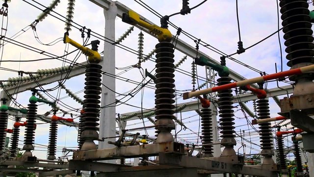 High voltage disconnector in modern electrical switchyard