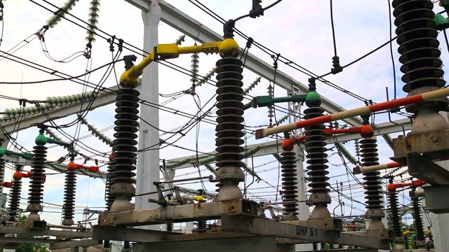 High voltage disconnector in modern electrical switchyard