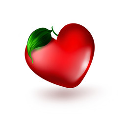 heart with leaf