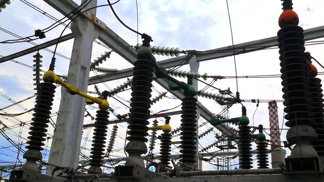 High voltage disconnector in modern electrical switchyard