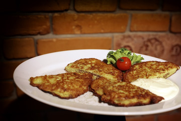 Roasted potato flapjacks
