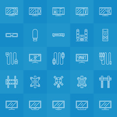 Set of TV icons