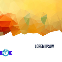 Abstract Colorful Triangles Background. Vector