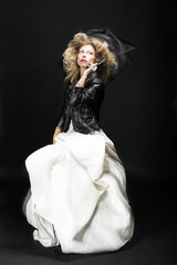 The bride with the gun