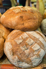  The  loaf of rustic bread traditionally roasted.