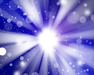 Fototapeta premium Blue radial abstract background