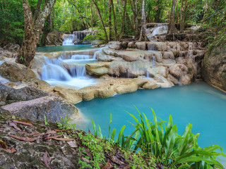 Tropical Waterfall in deep forest