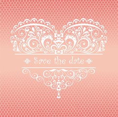 Lacy greeting for wedding ceremony