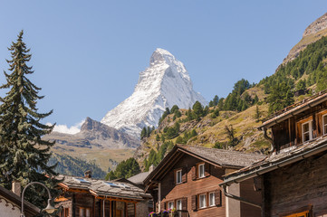 Zermatt, Dorf, Bergdorf, Walliser Dorf, Berghäuser, Chalet, Alpen, Schweizer Alpen, Furi, Zmutt,...