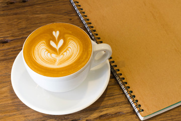 A cup of Hot coffee late