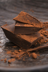Chopped chocolate