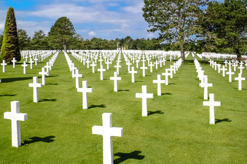 Fototapeta na wymiar Cimitero di guerra Colleville-Sur-Mer