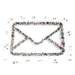 people shape  letter cartoon