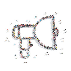 people shape  horn cartoon