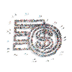  people   sign Dolar money