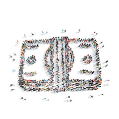  people   sign Dolar money