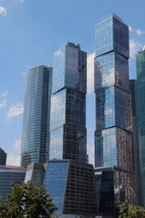 Fototapeta na wymiar Moscow City business center, Russia