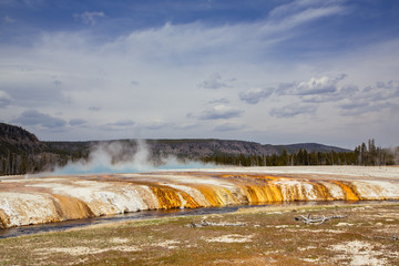 Prismatic Hot Spring in Yellowstone National Park