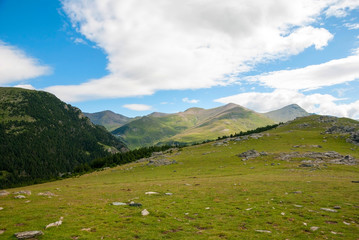 Fototapeta na wymiar View over Pyrenees mountains, Spain