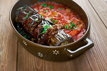 Turkish stuffed eggplant
