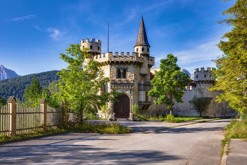 Fototapeta na wymiar Seefeld Castle in Tyrol, Austria