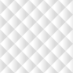 Seamless white padded upholstery vector pattern texture - 90146621