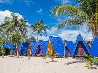 Obraz premium Tropical resort panorama in Koh Samui